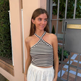 TOP LUREX ESTRELLAS NEGRO