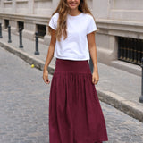 FALDA PANA FINA BERENJENA