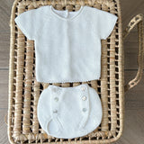 CONJUNTO MANGA CORTA BLANCOO