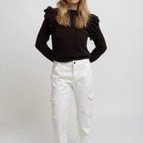 PANTALON CARGO BLANCO