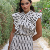 TOP PATRICIA ROMBOS BLANCO