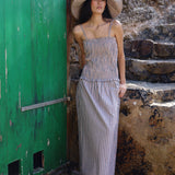 VESTIDO TIRANTAS NIDO LINO