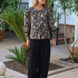PANTALÓN BOMBACHO PINZA NEGRO
