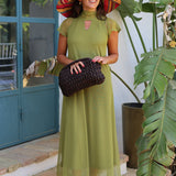 VESTIDO TUL FATIMA OLIVA