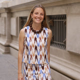 FALDA ETNICA CELESTE