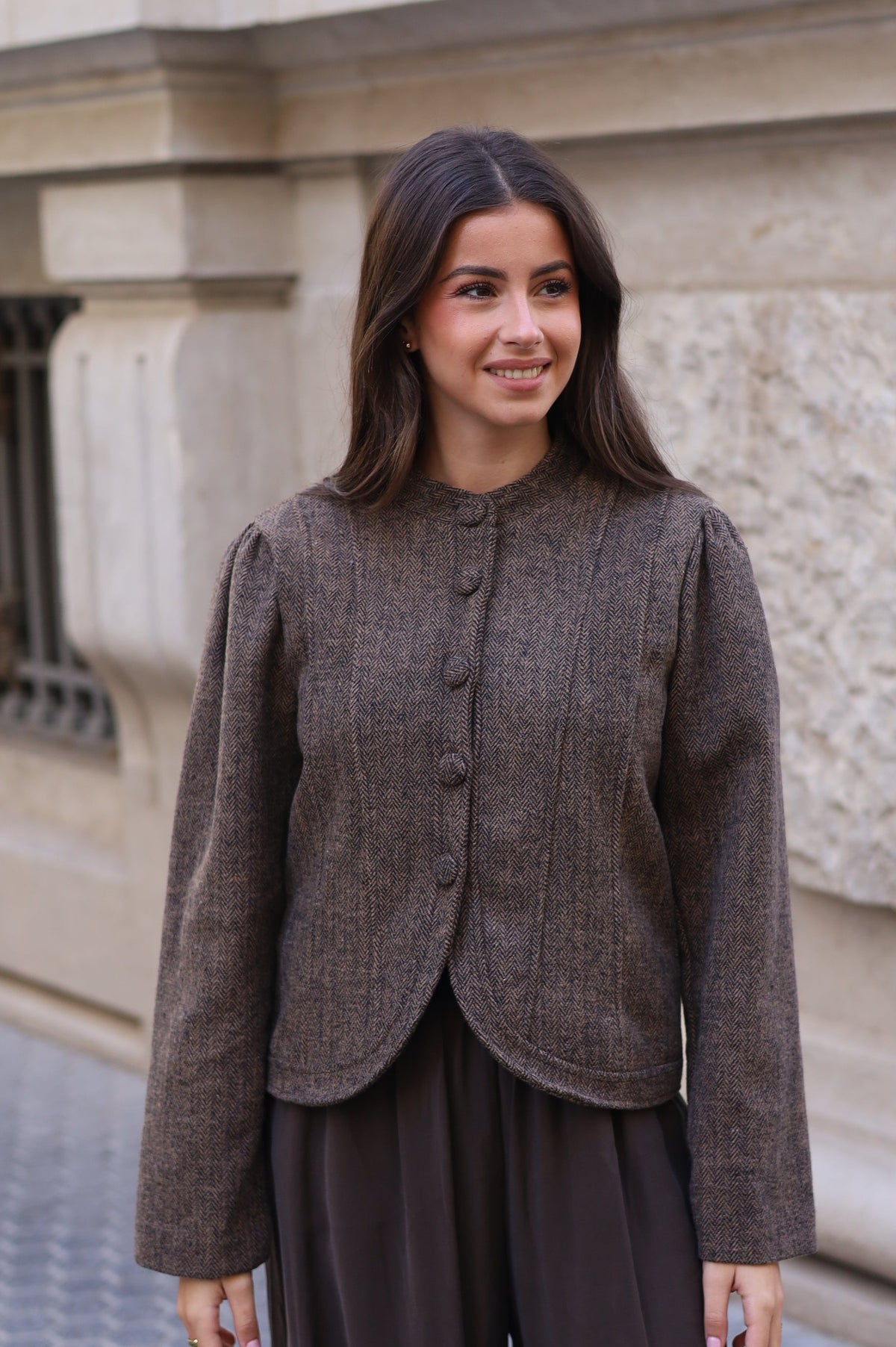 CHAQUETA CAROLINA MARRÓN