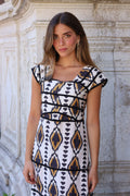 VESTIDO LAGOS MOSTAZA
