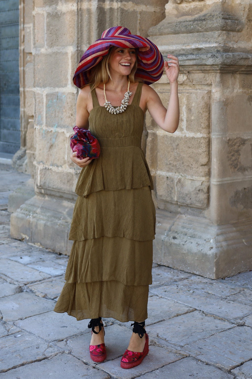 VESTIDO CARTAGENA OLIVA