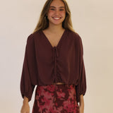 BLUSA MIAMI BERENJENA