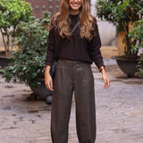 PANTALON CUADROS LUREX