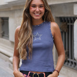 CAMISETA TACHAS ESTRELLA MALVA