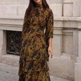 VESTIDO VISTAHERMOSA MOSTAZA