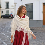 PONCHO FLECOS CRUDO
