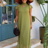 VESTIDO TUL FATIMA OLIVA