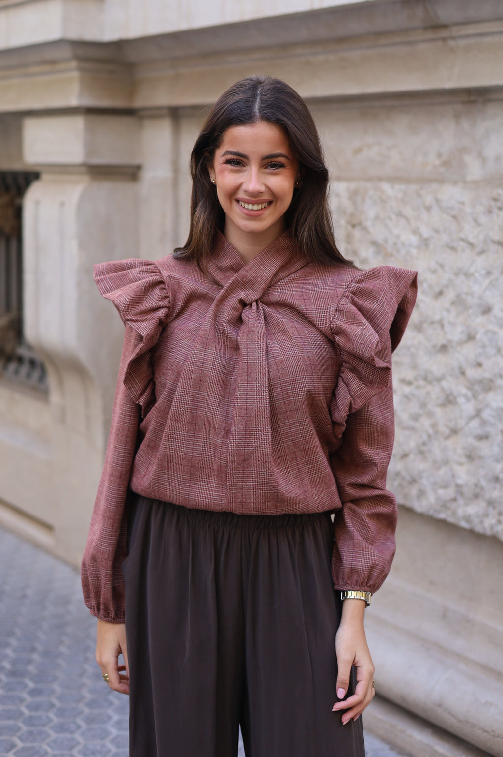 BLUSA CARMEN CUADROS