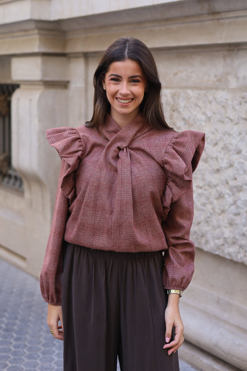 BLUSA CARMEN CUADROS