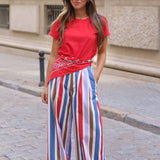 PANTALON ANCHO RAYAS