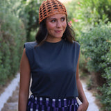 CASQUETE CROCHET NARANJA