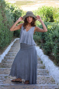 FALDA NURIA LINO GRIS