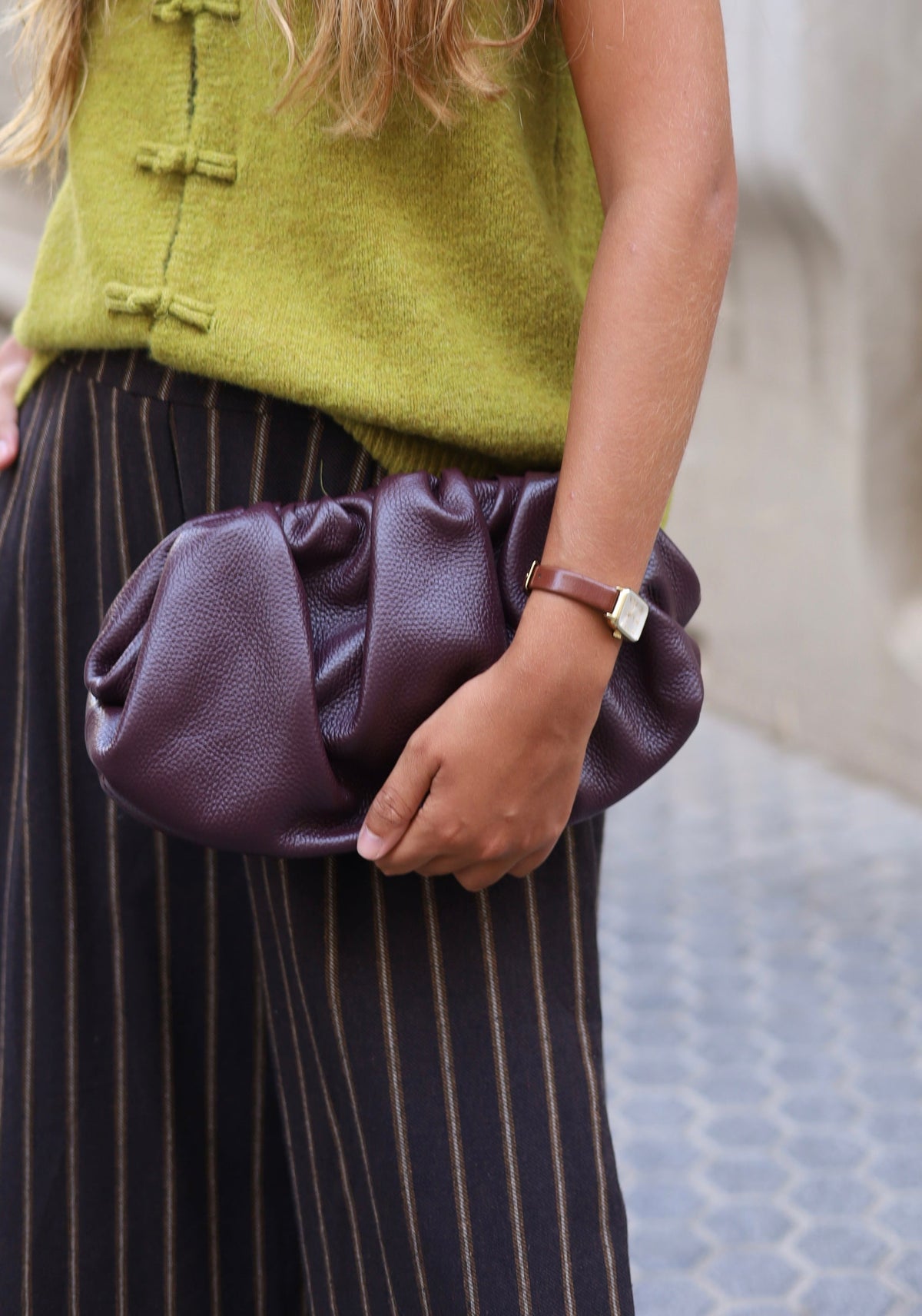 BOLSO CONCHA XL BURDEOS