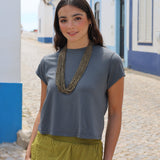 CAMISETA BASICA ANTRACITA