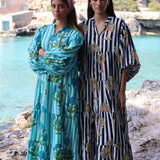 VESTIDO MENORCA INDIO TURQUESA
