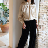 PANTALON BOMBACHO TERCIOPELO NEGRO