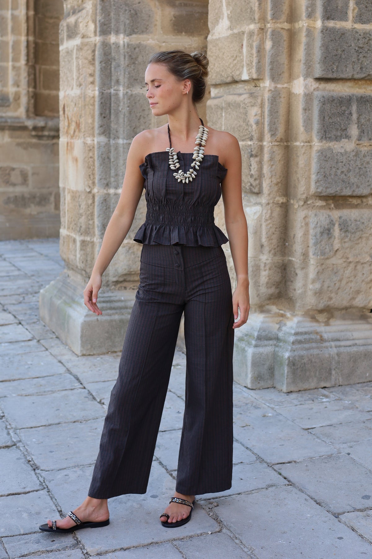 PANTALON SICILIA MARRON