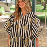 VESTIDO MENORCA INDIO NEGRO