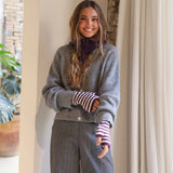 MITONES RAYAS MORADO