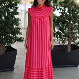 VESTIDO NIDO GUADALUPE FUCSIA