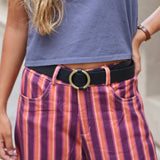 CINTURON CIRCULO NEGRO