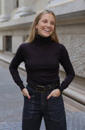 JERSEY CUELLO VUELTO MARRON