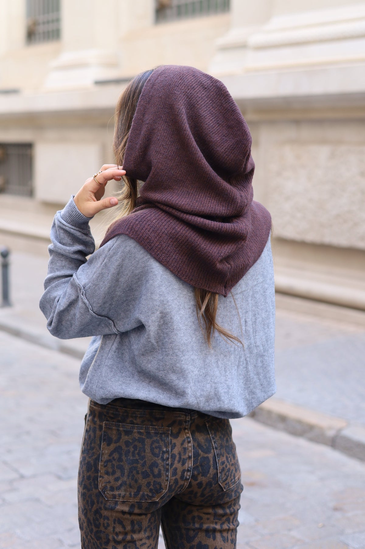 BALACLAVA BOTONES BERENJENA