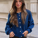 CARDIGAN CANALE BOTONES AZUL