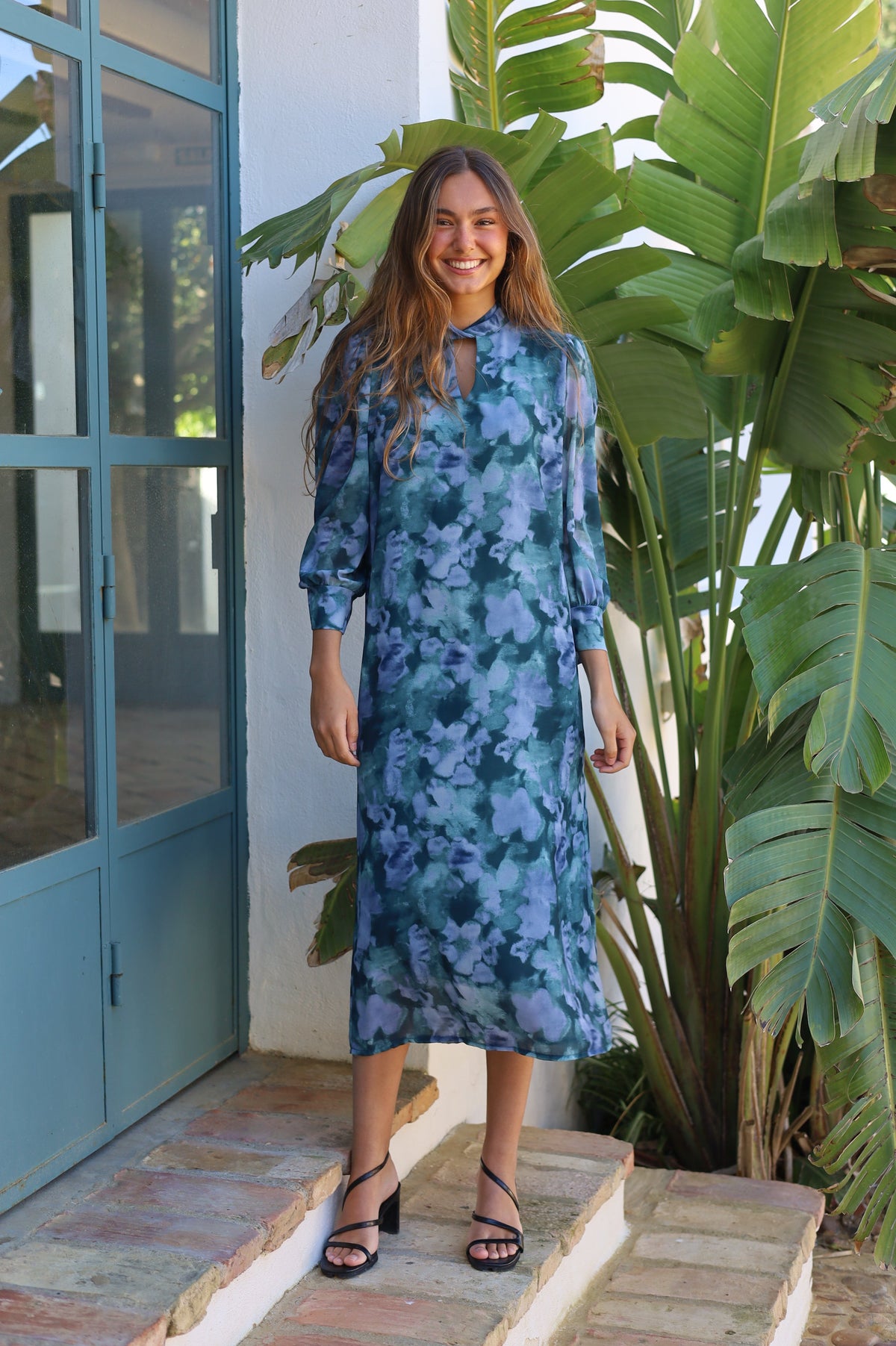 VESTIDO CAMPANA AZUL