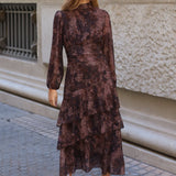 VESTIDO FUENTEBRAVIA MARRON