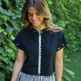 COLLAR HOJAS PLATEADO