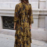 VESTIDO VISTAHERMOSA MOSTAZA