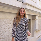 VESTIDO MARGARITAS NEGRO