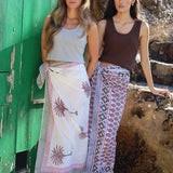 PAREO ZANTE VERDE Y ROSA