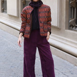 PANTALON PANA MORADO