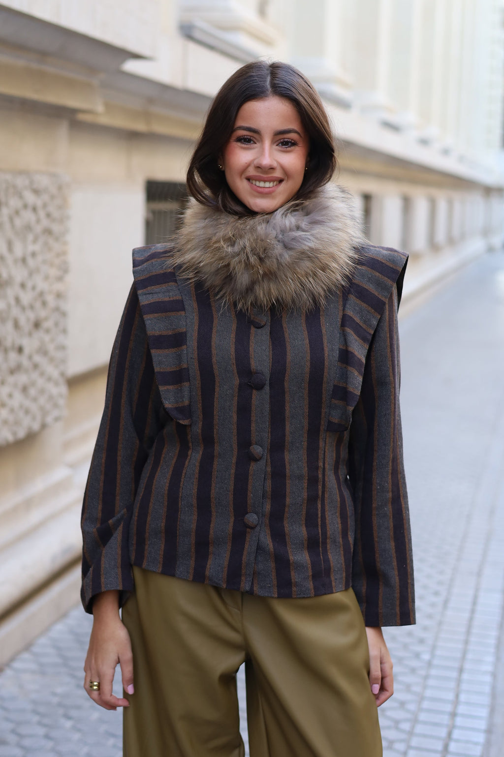 CHAQUETA PALOMA MARRÓN