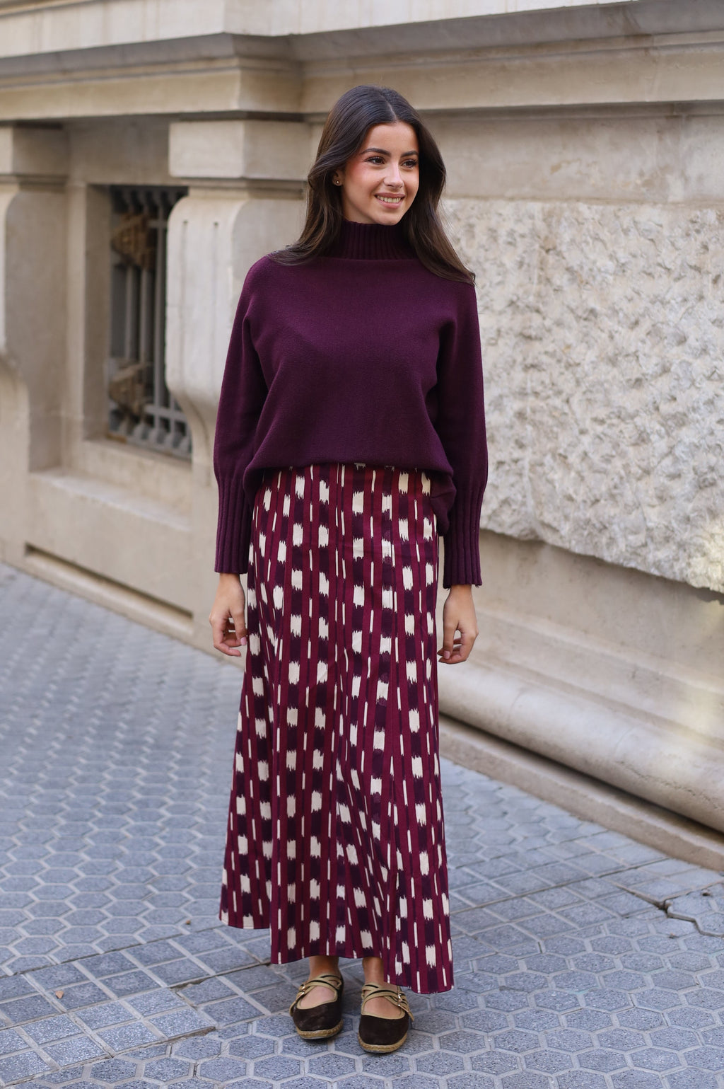 FALDA IRENE MORADA