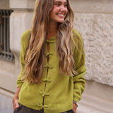 CHAQUETA PUNTO JAPO PISTACHO