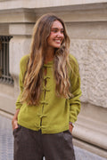 CHAQUETA PUNTO JAPO PISTACHO