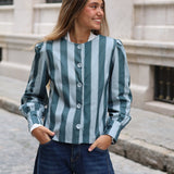 CHAQUETA ELVIRA TURQUESA