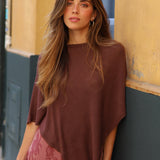 PONCHO PAULA MARRON