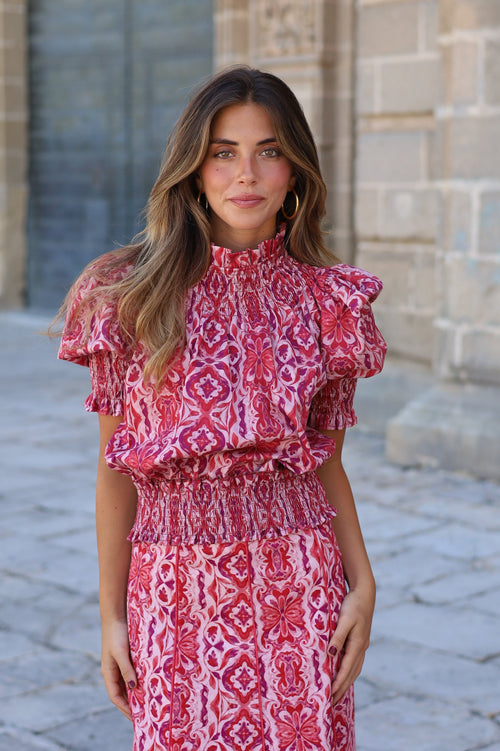BLUSA ALFARERIA ROSA