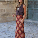 FALDA ROMBOS LUREX